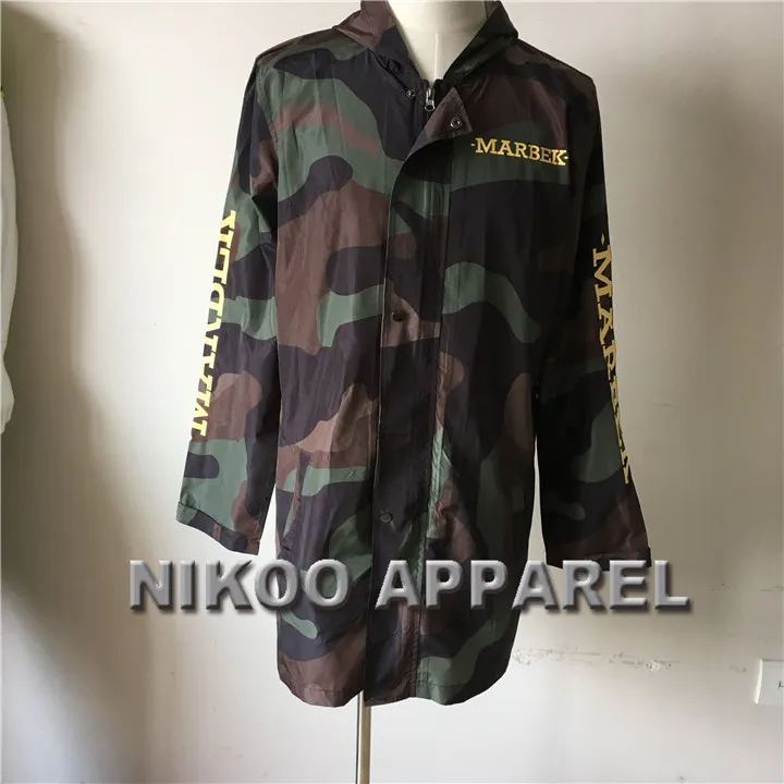 High Quality Custom Sublimation Raicoat Fashion Waterproof Coat Street Coat