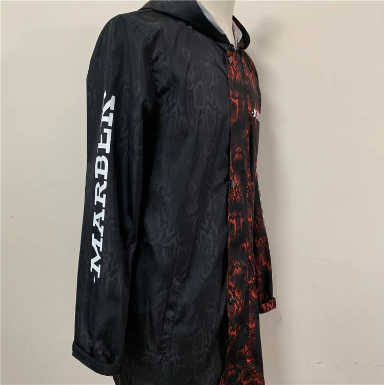 High Quality Custom Sublimation Raicoat Fashion Waterproof Coat Street Coat