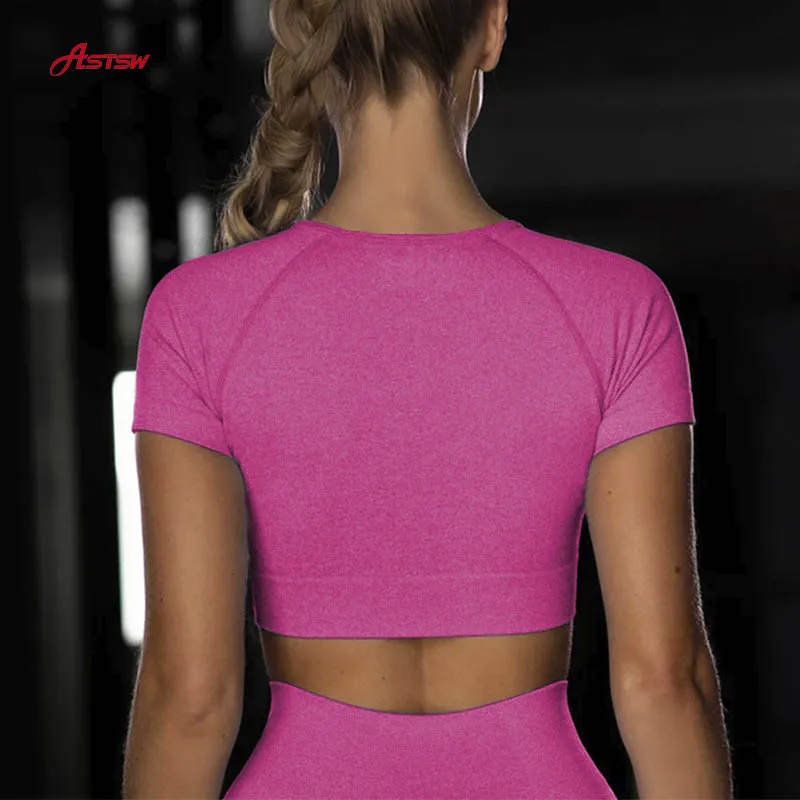 Hot Popular Seamless Short Sleeved Women Yoga Wear