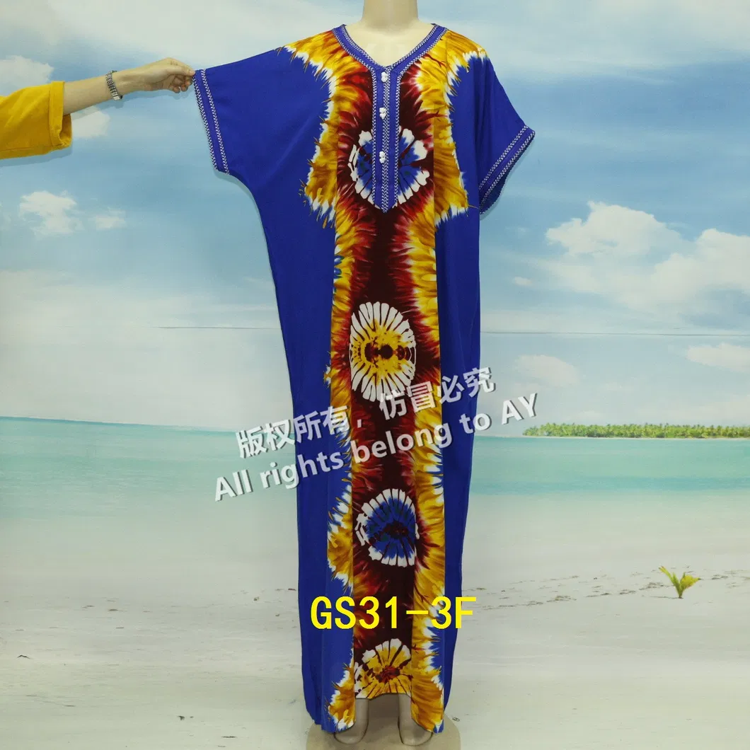 Hot Sale African Women Clothing New Design Short Lace Cotton Dress