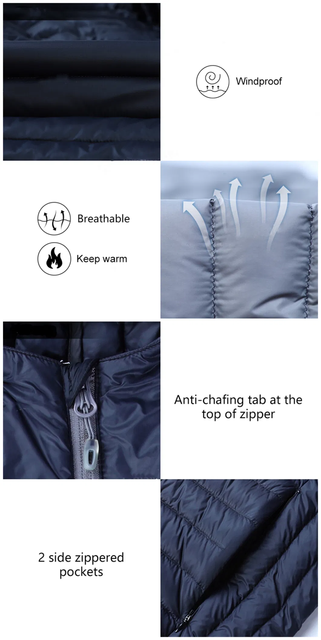 Hot Selling Custom Winter Man Parka Waterproof Thicken Jacket Man Quilting Polyester Winter Jacket Man Padded Quilting Jacket