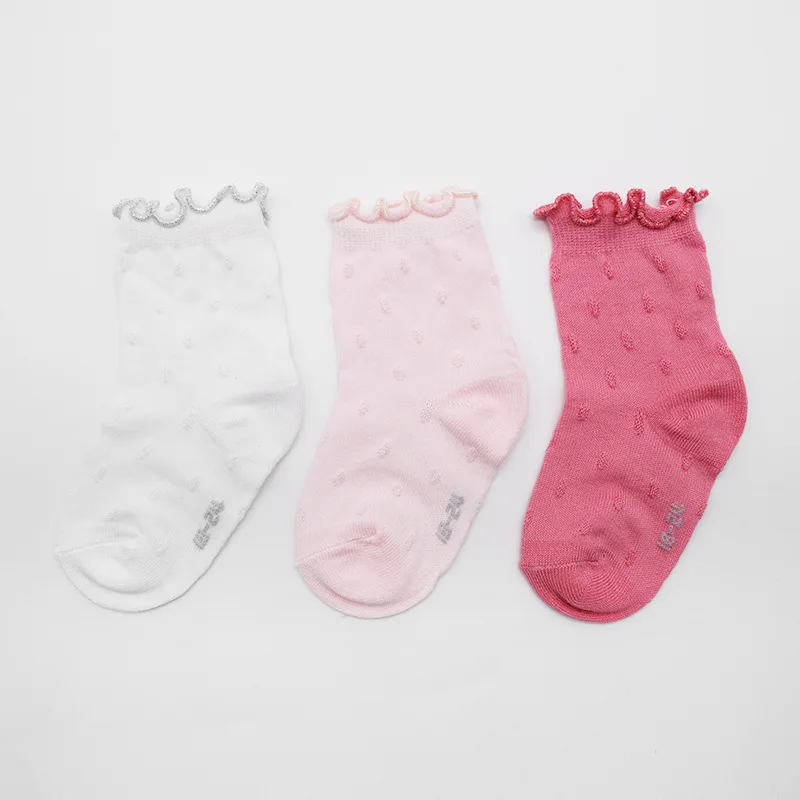 Baby Cotton Short Socks Dot Design