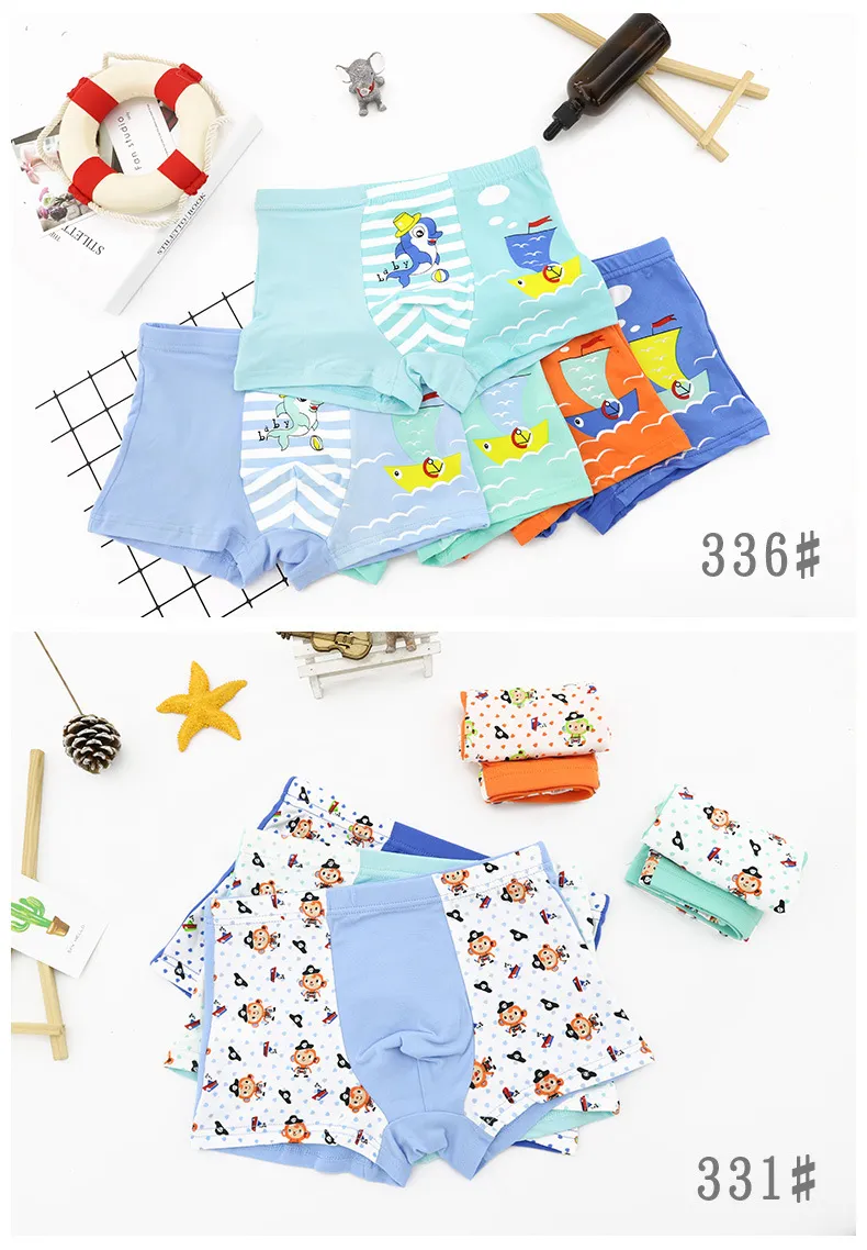 Kids Series Baby Soft Cotton Panties Little Boys′ Assorted Briefs
