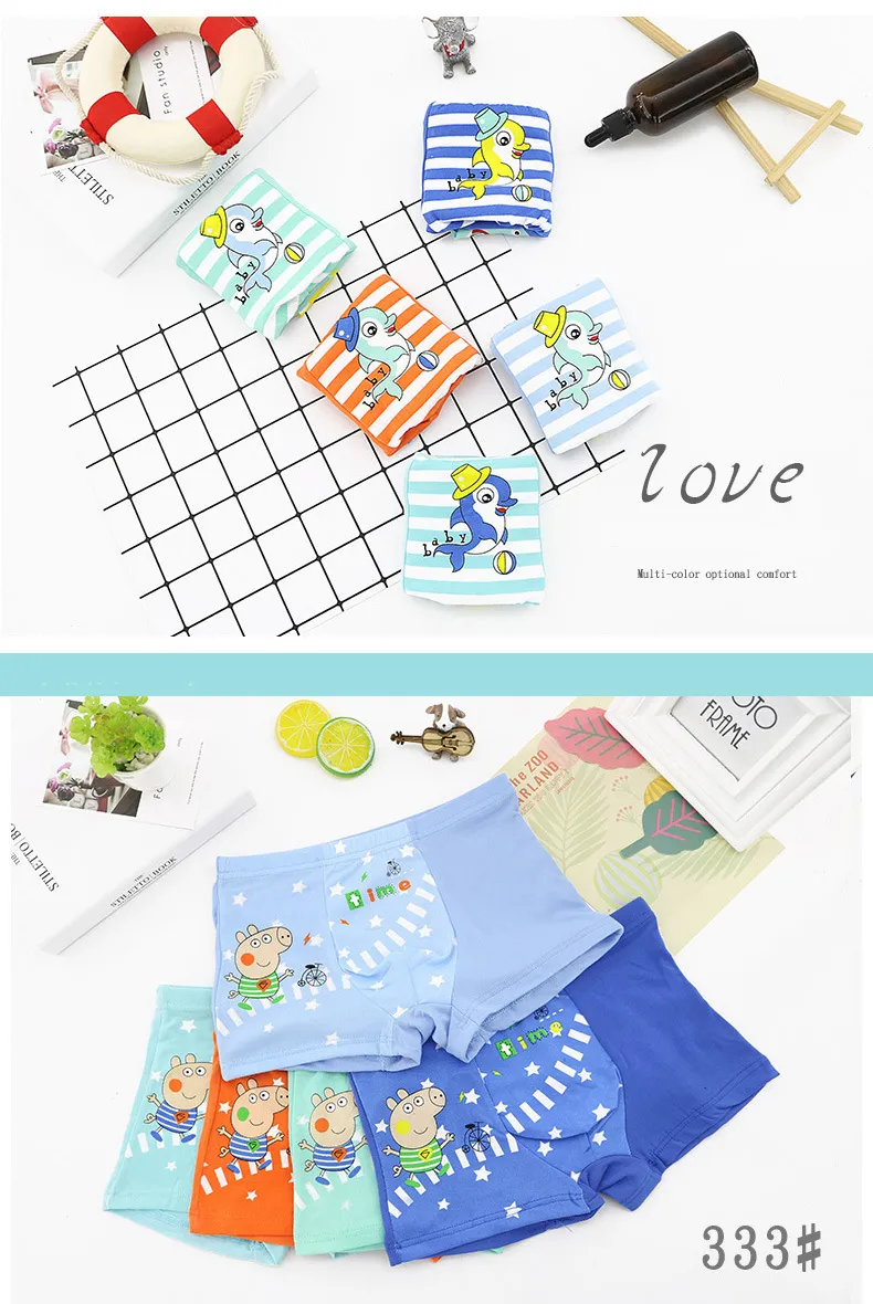 Kids Series Baby Soft Cotton Panties Little Boys′ Assorted Briefs