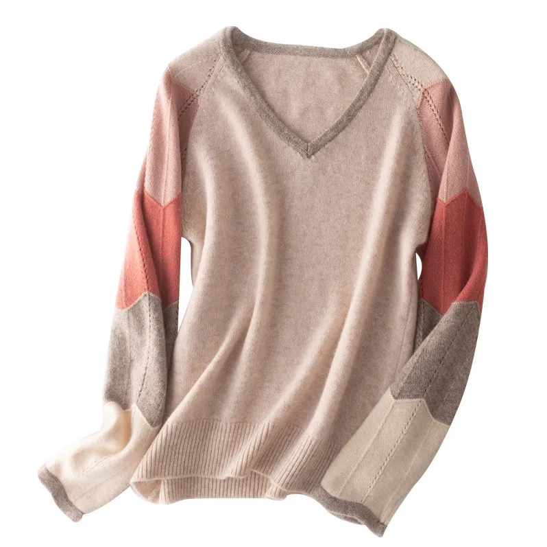 Knitting Wear Ladies Knitted Pullover with Wool Sweaters