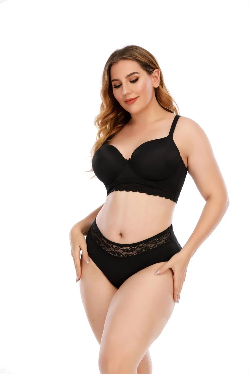 Ladies Fashion Bra and Panty Set Sexy Underwear Set with Lace at Underbust Ladies Underwear Ladies Lingerie Sexy Underwear Ladies Panty Bra-Walmart/BSCI