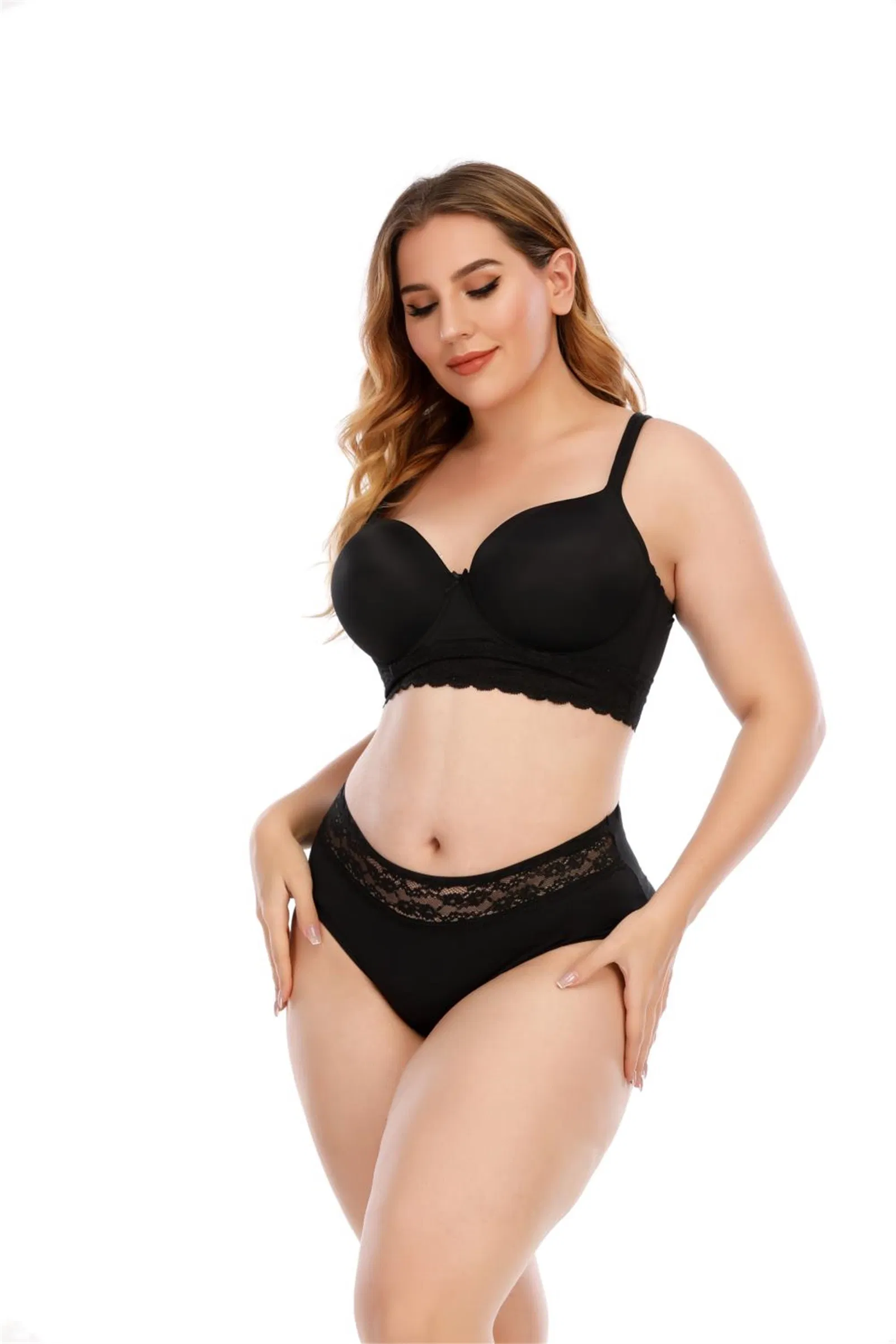 Ladies Fashion Bra and Panty Set Sexy Underwear Set with Lace at Underbust Ladies Underwear Ladies Lingerie Sexy Underwear Ladies Panty Bra- Walmart /BSCI