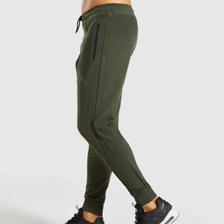 Latest Fashion High Waist Sports Pants Nylon Spandex Fabric Athletic Jogger for Men