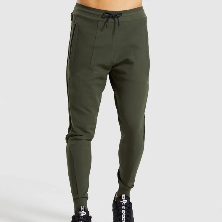 Latest Fashion High Waist Sports Pants Nylon Spandex Fabric Athletic Jogger for Men