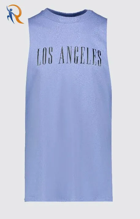 Los Angeles Drop Armhole Tank Mens Custom Logo Cisty Vest Rtm-182