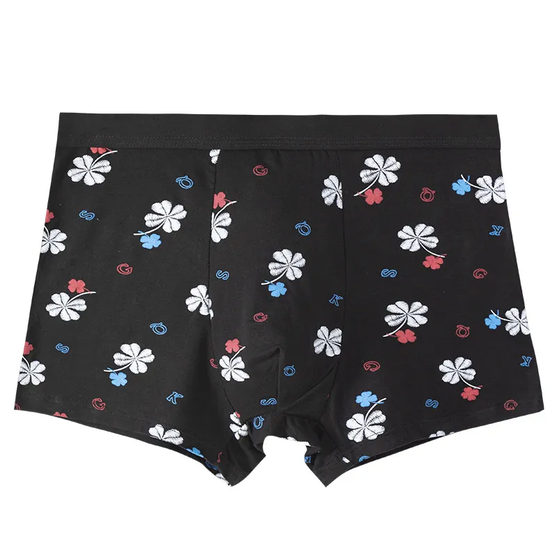 Male Underwear Cotton Boxer Short Underpants for Men Home Panties Plus Size