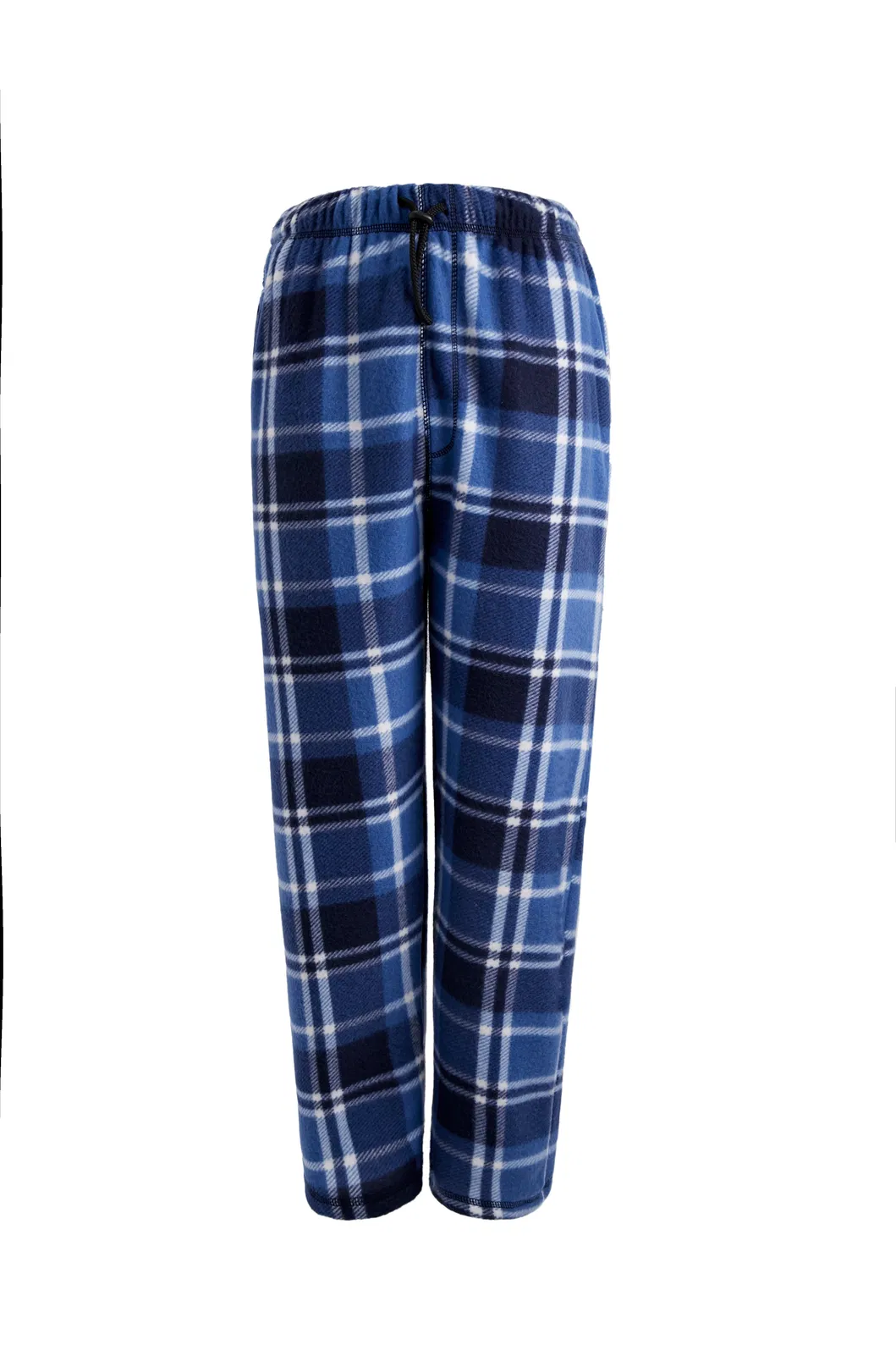 Men′ S Pyjama Sleep Wear Leisure Soft Warm Winter Polyester Red Plaid Pants