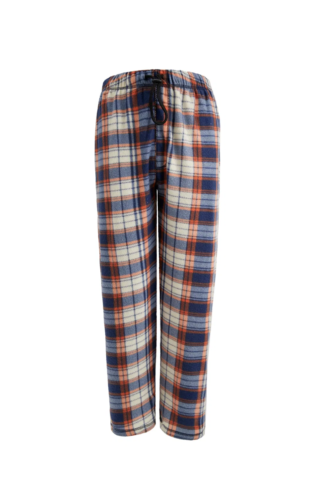 Men′ S Pyjama Sleep Wear Leisure Soft Warm Winter Polyester Red Plaid Pants