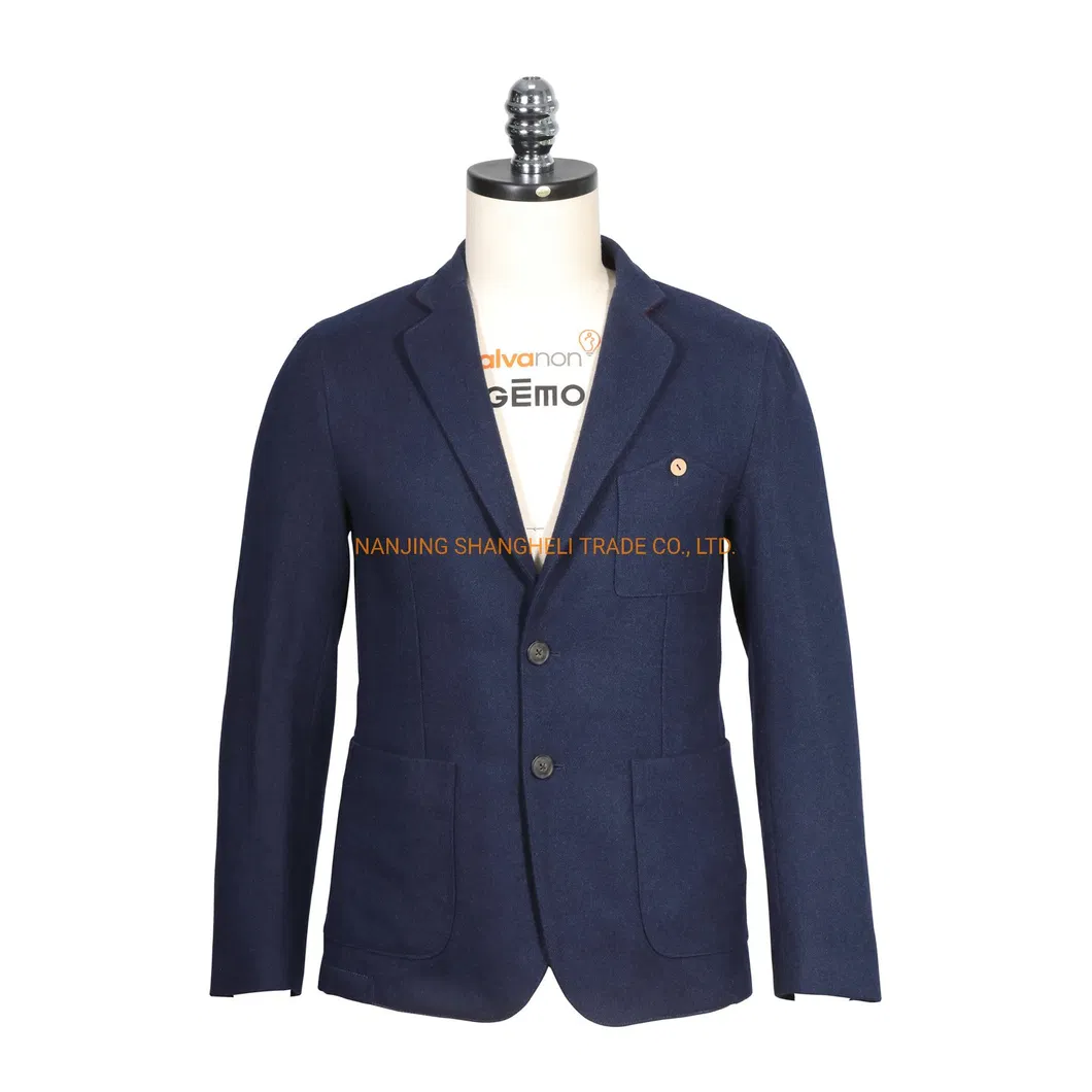 Men′s 40% Wool 60% Polyester Woven Blazer