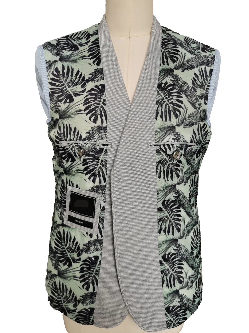 Men′s Tailored Fit Casual Cotton Jacket Signature Textured Sport Coat Jersey Blazer