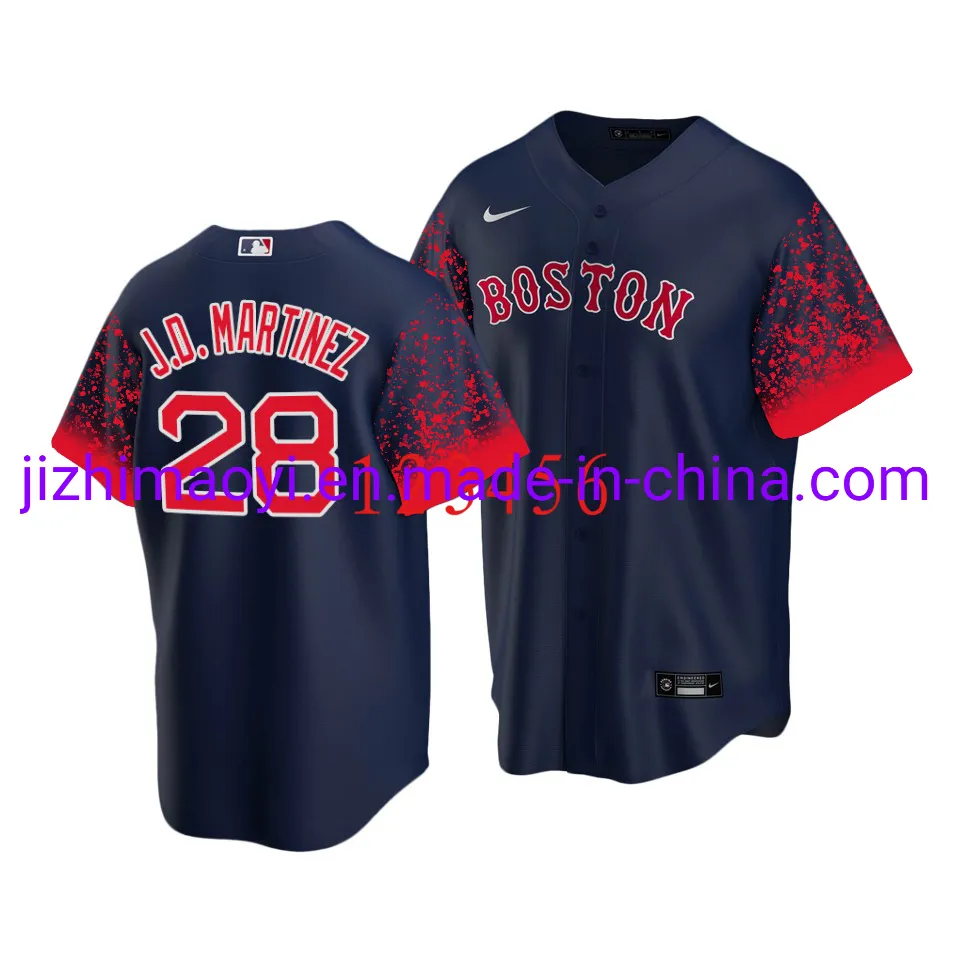 New Arrival Wholesale Amazon Best Seller 2021 City Connect M-Lb Jersey Boston Red Soxs Hot Sale Fan Cool Base Shirt for Men