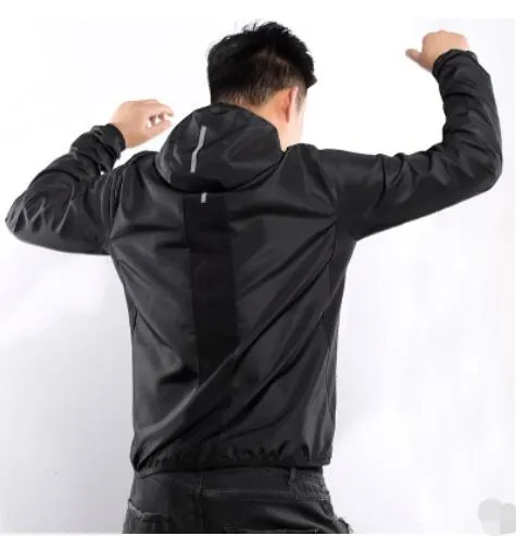 New Men′s Sports Windbreaker Outdoor Breathable Loose Long Sleeve Running Casual Jacket, Coat, Top
