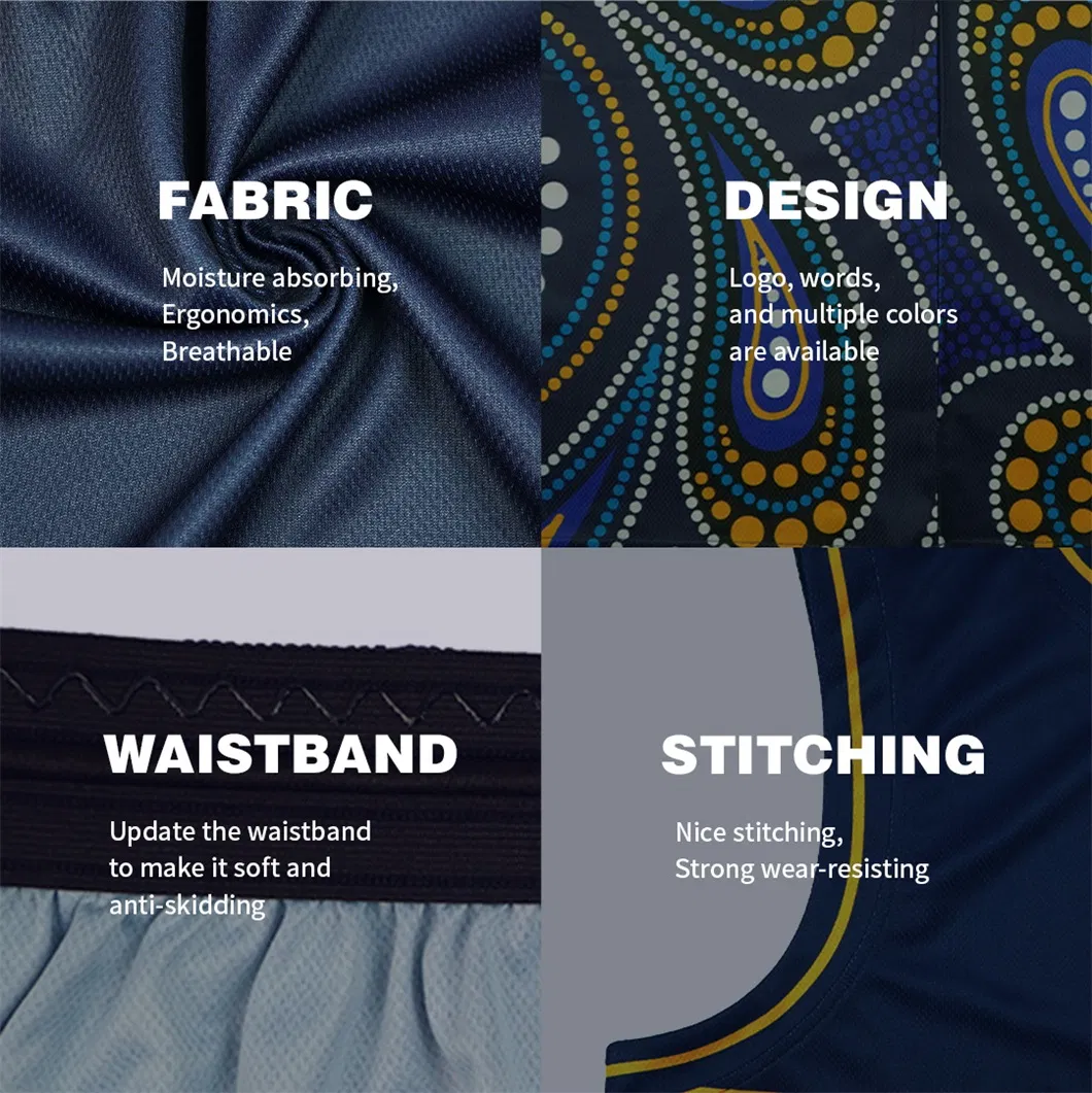 No MOQ OEM Custom Design Sublimation Basketball Wear Uniform Jersey