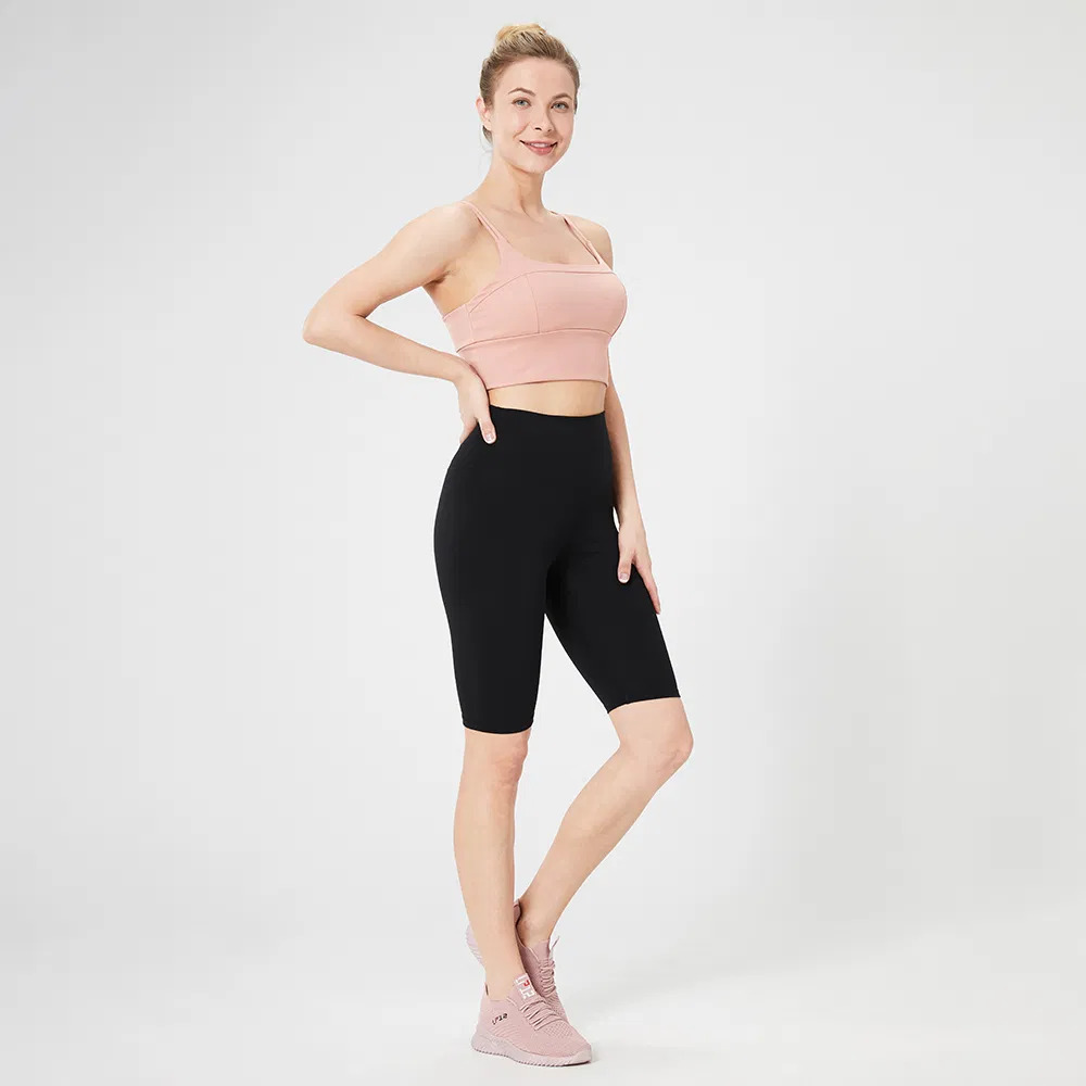 Nylon Material Pink Yoga Suit