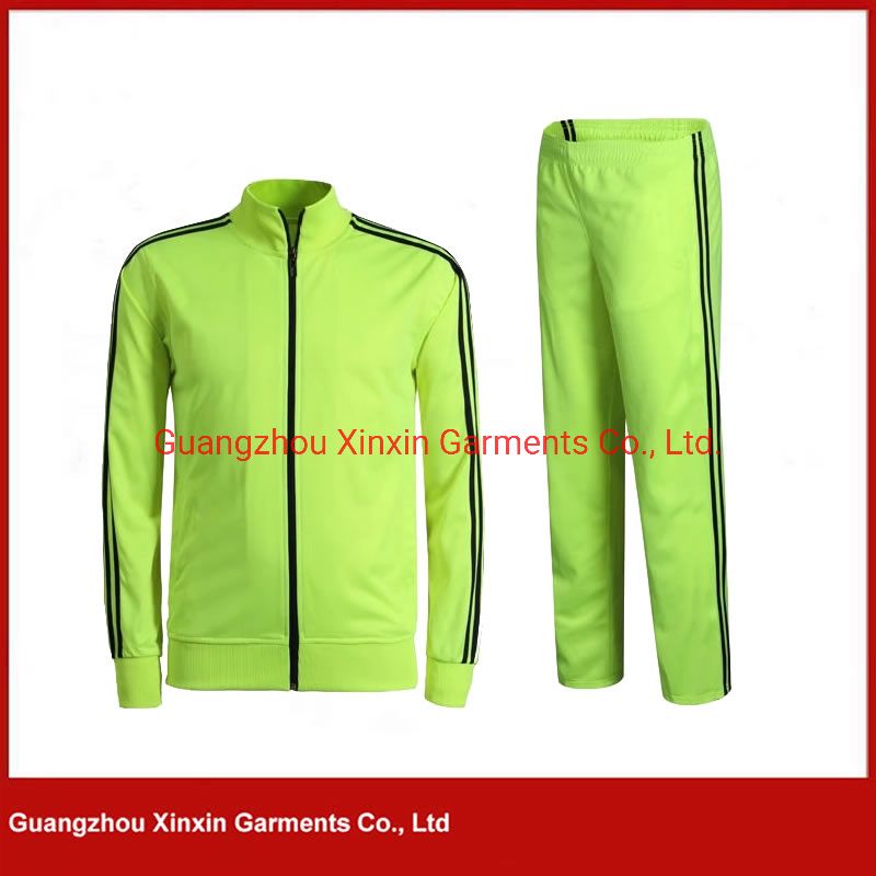 OEM China Factory Wholesale Customized Polyester Tracksuit with Side Striped (T418)