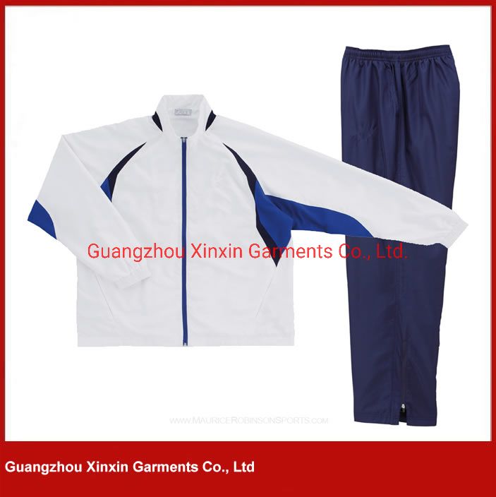 OEM China Factory Wholesale Customized Polyester Tracksuit with Side Striped (T418)
