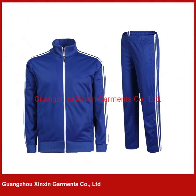 OEM China Factory Wholesale Customized Polyester Tracksuit with Side Striped (T418)