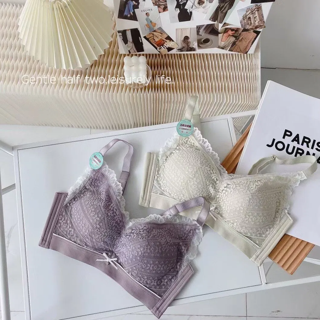 OEM Hot Sale Green Bras Girls Bras Lace Lingerie