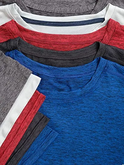 OEM Men Dry-Fit Moisture Wicking Active Athletic Performance Crew T Shirts