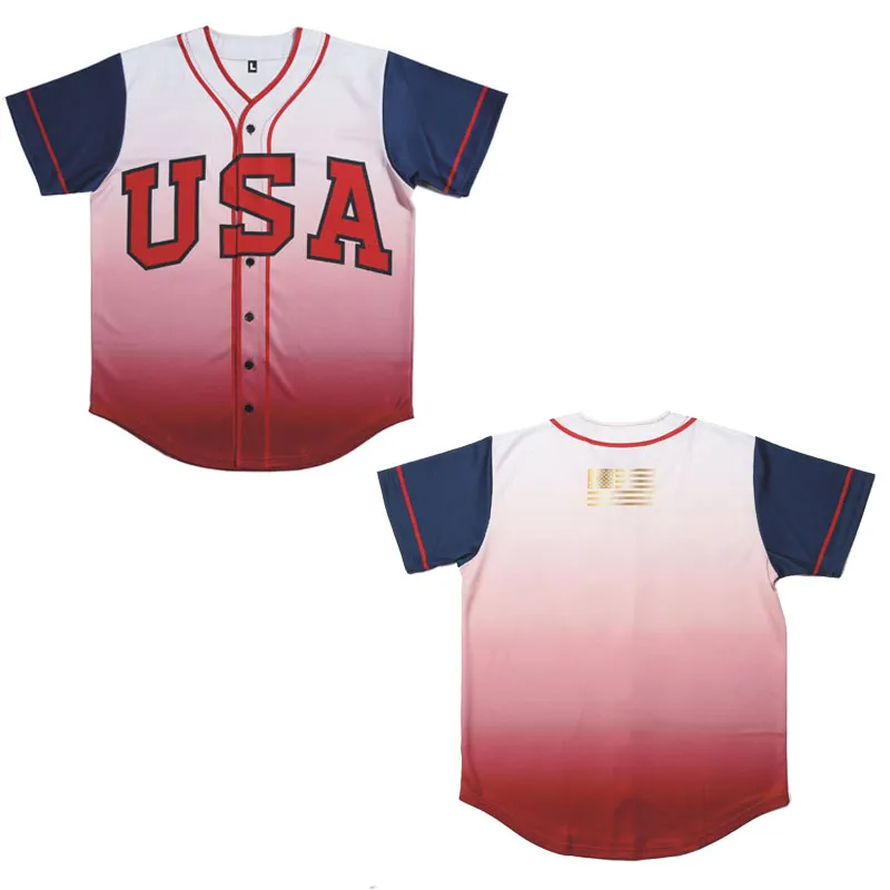 OEM Service Custom Sublimated Baseball Tshirt Design