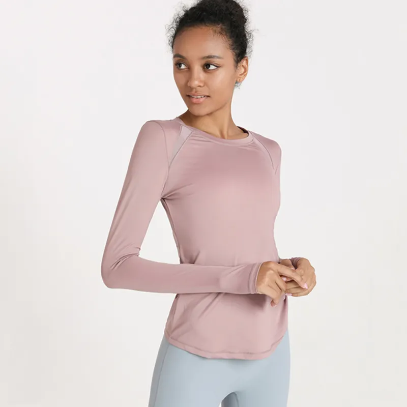 Omens Long Sleeve Workout Shirts-Long Sleeve Shirts for Women Yoga Sports Running Shirt Workout Top
