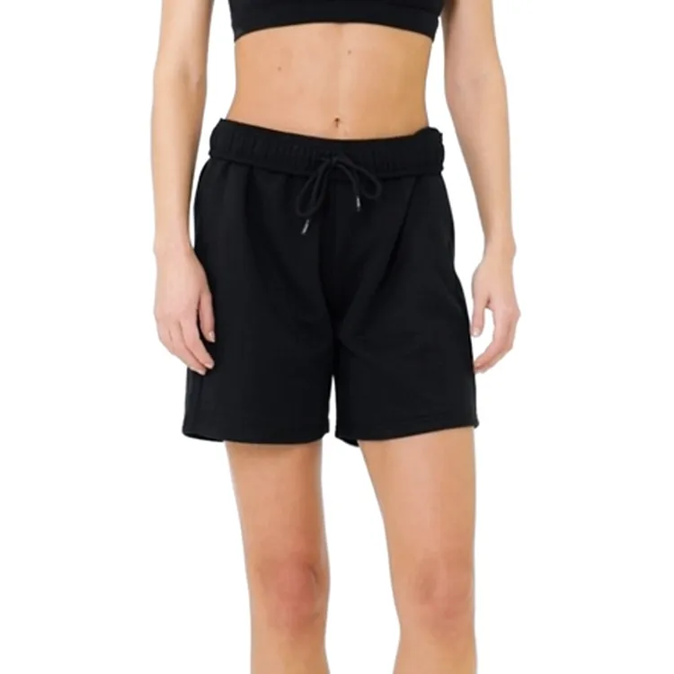 Organic Cotton Women Sweat Shorts Sustainable Plain Sweat Shorts Eco Friendly Women Fleece Sweat Shorts Sweatpant Shorts Women