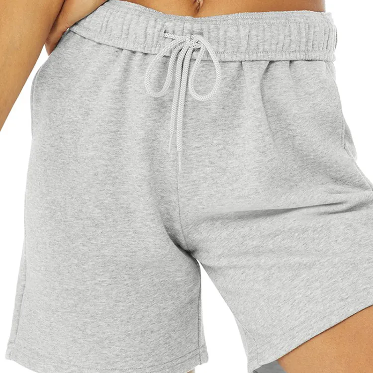 Organic Cotton Women Sweat Shorts Sustainable Plain Sweat Shorts Eco Friendly Women Fleece Sweat Shorts Sweatpant Shorts Women