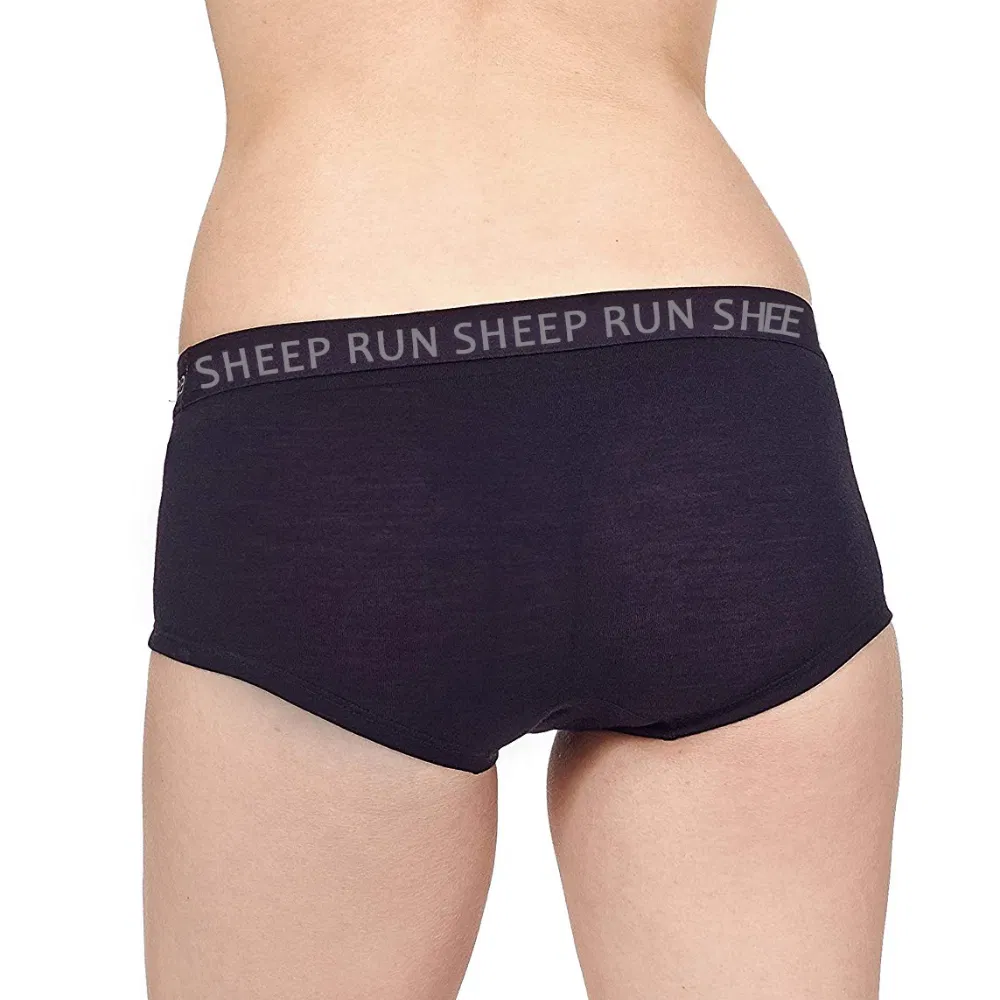 Outdoor Sports Australian New Zealand Merino Wool Women′ S Bikini Underwear Boxer Boyshort