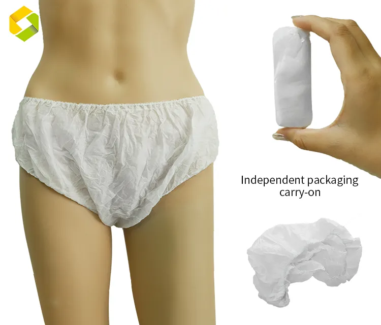 Private Protective Personal Care Women Men Plus Size Disposable Brief Underwear for SPA Massage