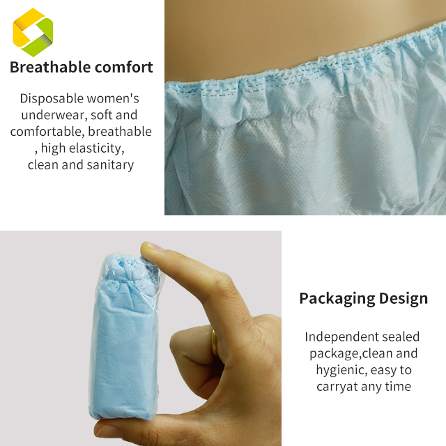 Private Protective Personal Care Women Men Plus Size Disposable Brief Underwear for SPA Massage