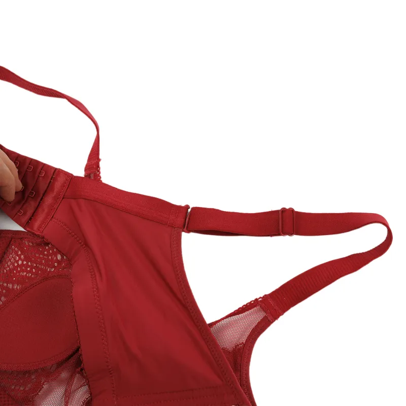 Push up Padded Bras for Women Lace Plus Size Bra Add Two Cup Non-Wired Brassiere a B C Cup Bra