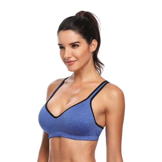 Seamless Bra Yoga Women Crossback Gym Fitness Clothing Running Sportswear