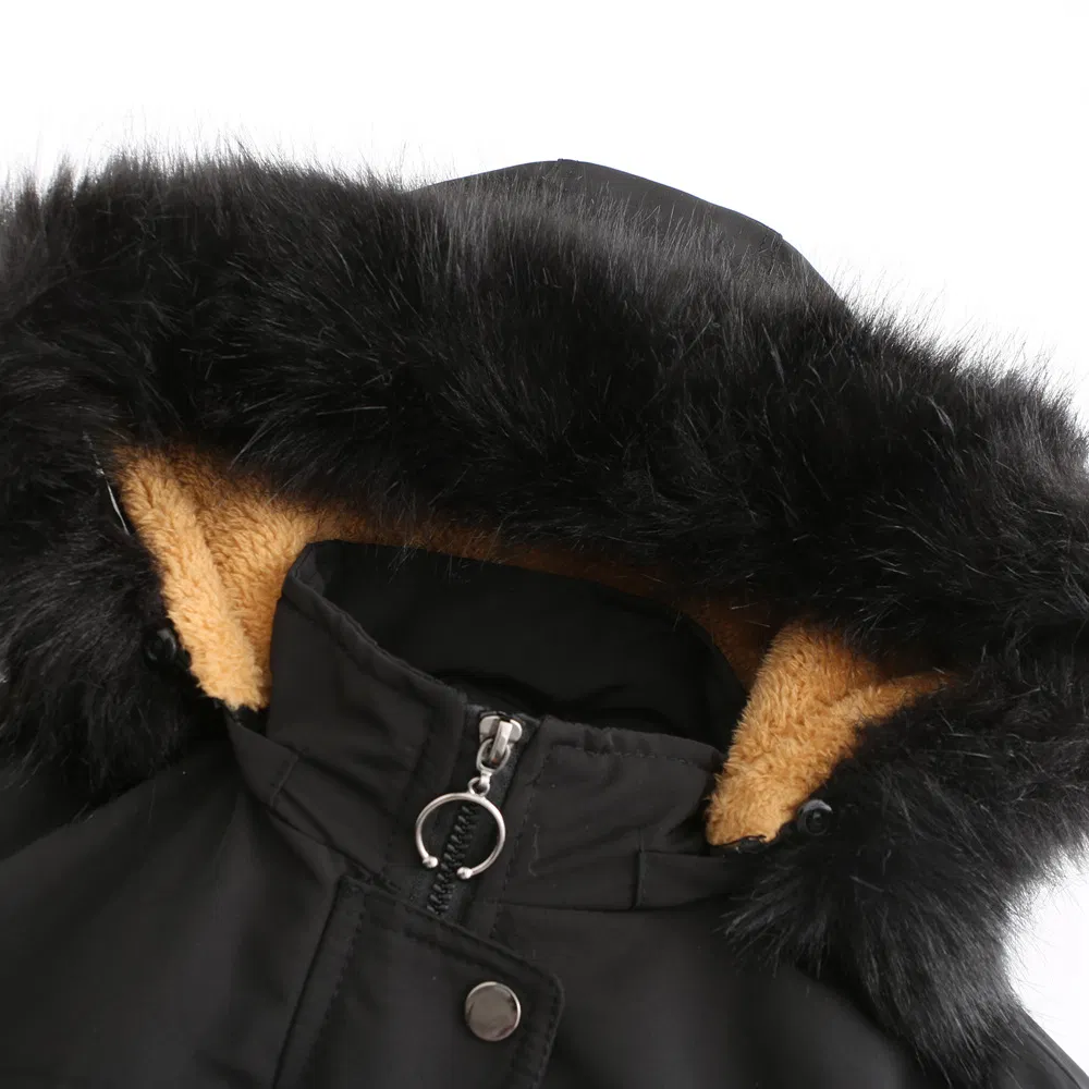 Shangyan Womens Thicken Fleece Lined Parka Winter Coat Hooded Jacket with Pockets