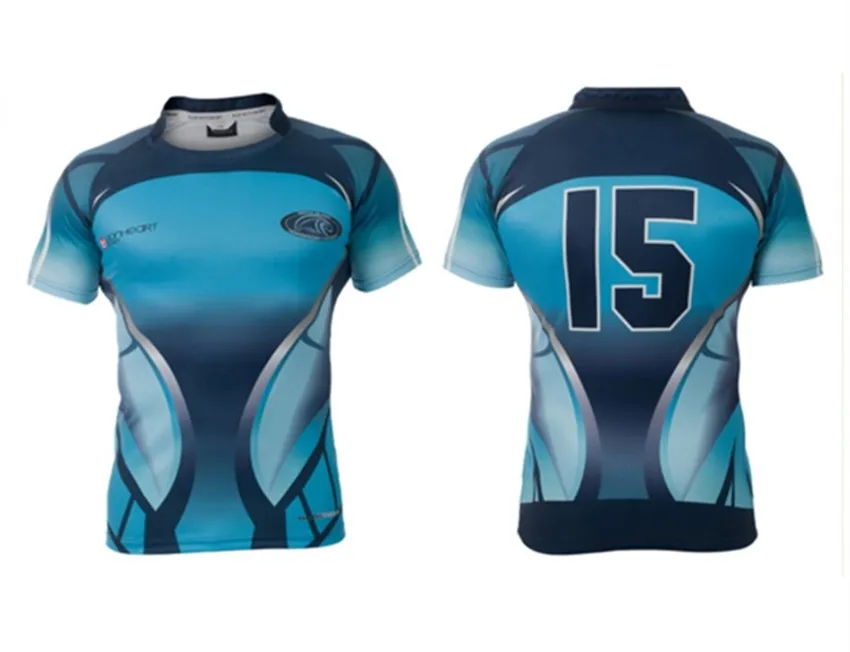 Shorts Sleeve Free Design Germany Lions Team Set Rugby Jersey