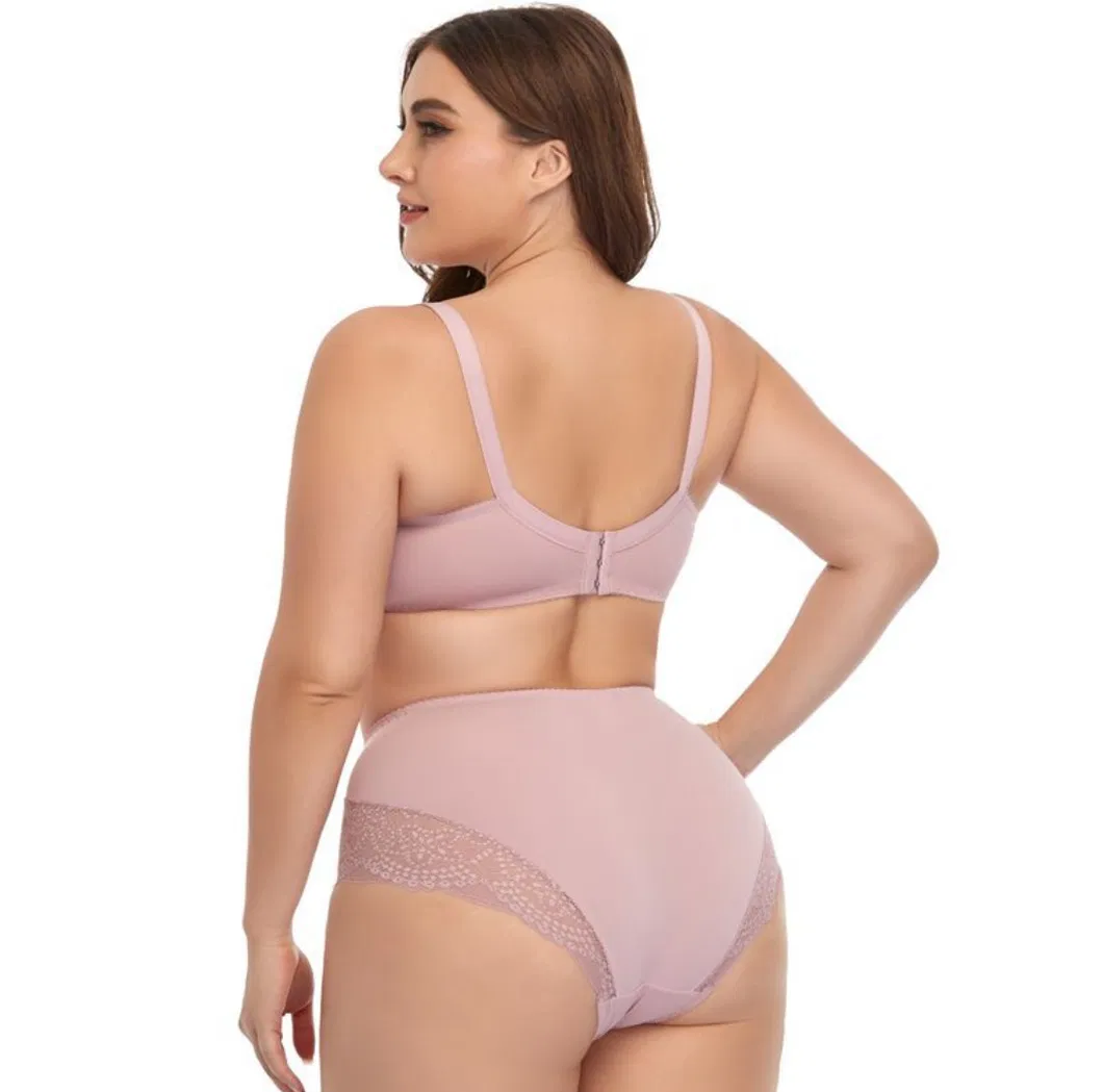 Six Colors of Chilon Big Size for Women Lady′s Underwear Set