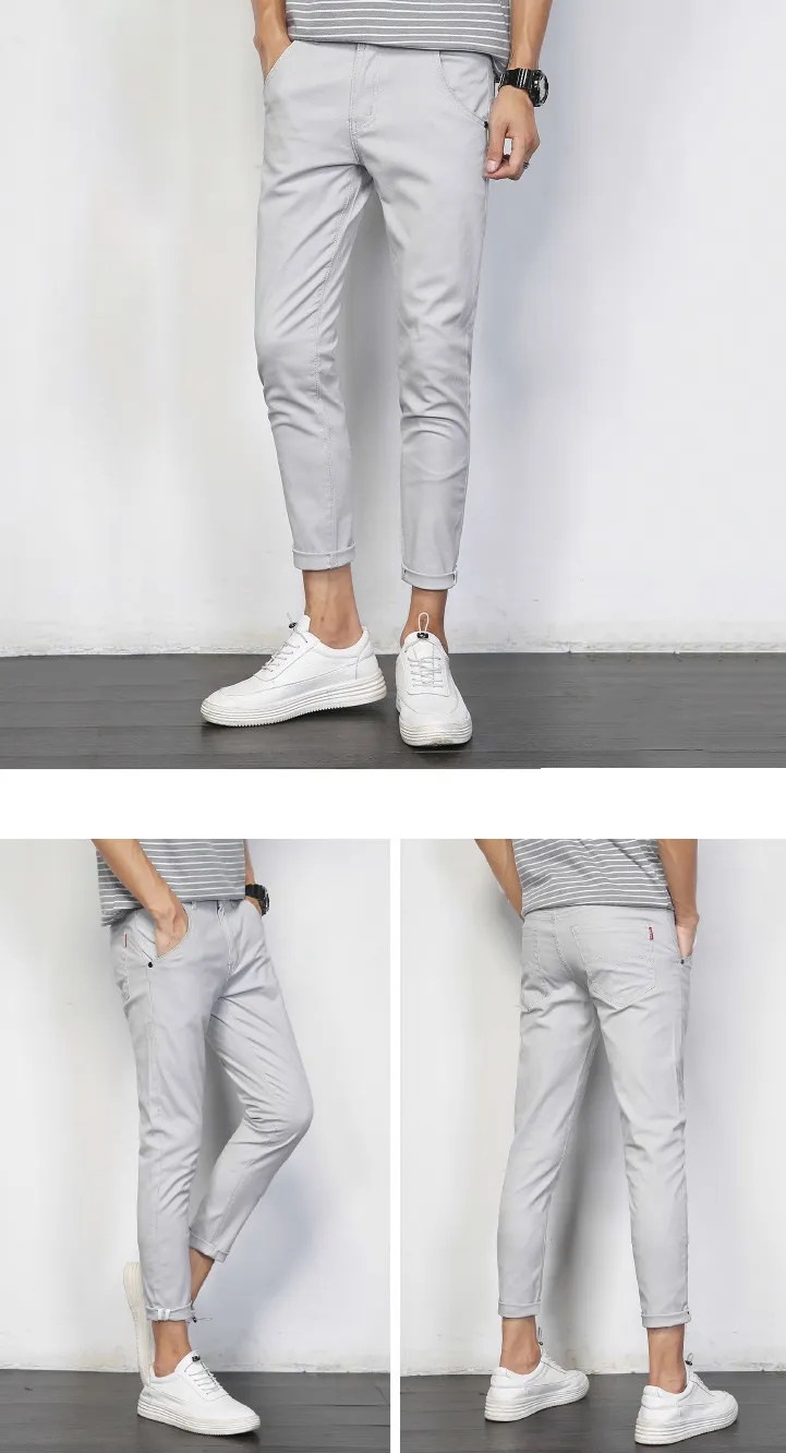 Slim Fit Cotton Twill Men′s Stretch Chinos Hot Selling