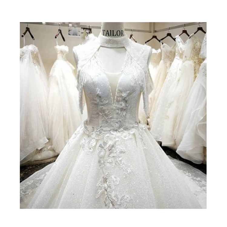 Sparkling Star Yarn High Quality Custom Wedding Dress