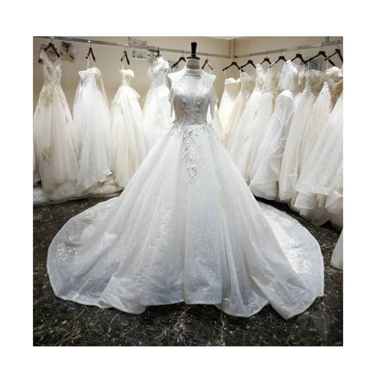 Sparkling Star Yarn High Quality Custom Wedding Dress