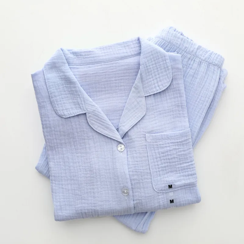 Spring& Autumn Cotton Women′s Loungewear Sleepwear Pajamas Set