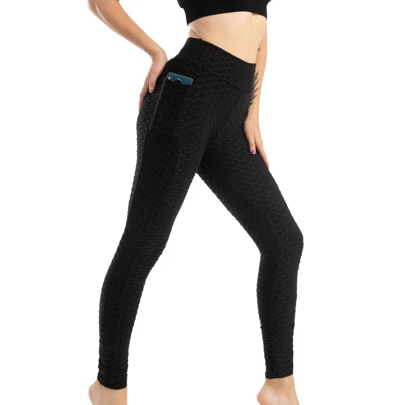 Stacked Leggings for Women Sport High Waisted Leggings with Pocket 6018