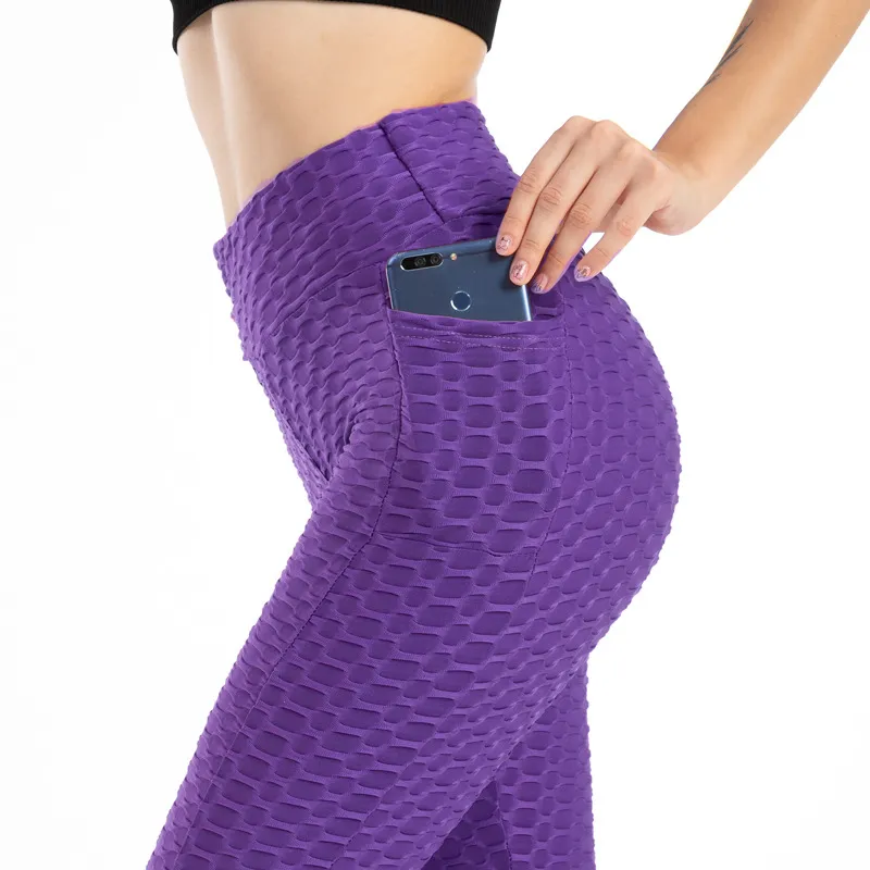 Stacked Leggings for Women Sport High Waisted Leggings with Pocket 6018