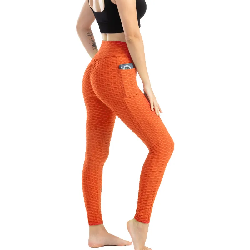 Stacked Leggings for Women Sport High Waisted Leggings with Pocket 6018