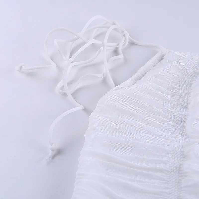 The New Sexy Suspender Dress Pleated Bodycon Skirt