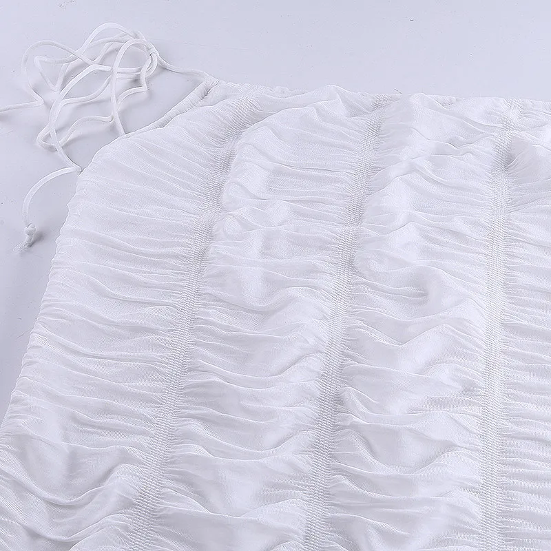 The New Sexy Suspender Dress Pleated Bodycon Skirt