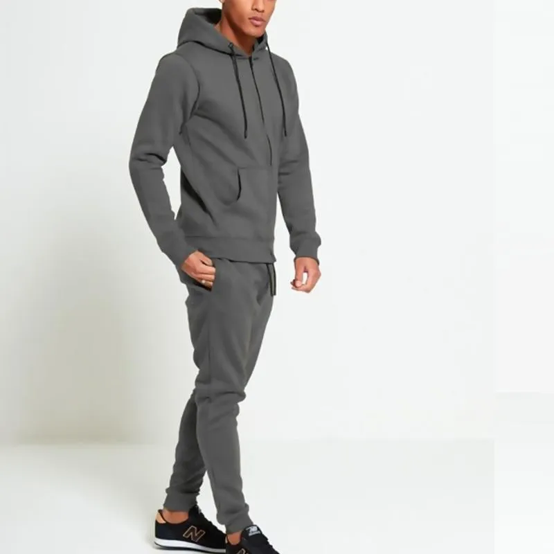 Top Selling Custom Your Logo Sweat-Wicking Solid Color Full Zipper Men Sports Tracksuit